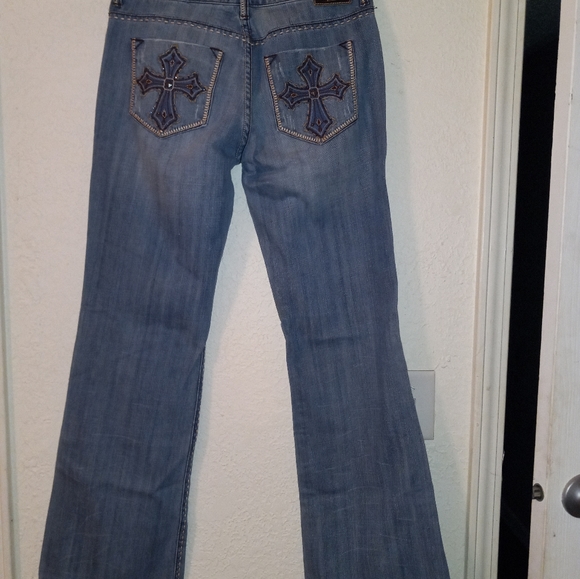 Petrol Women's Embroidered Bootcut Jeans - Picture 6 of 9